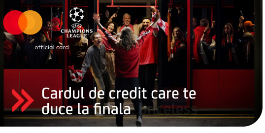 Cardul de credit care te duce la finala